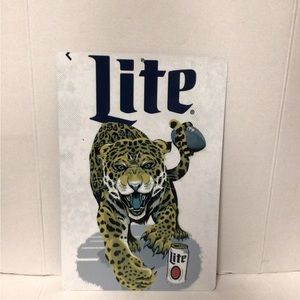 COPY - Miller Lite Jacksonville jaguars NFL beer sign display